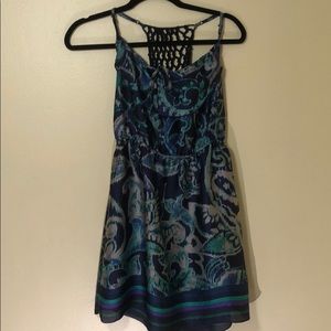 Beach cover up summer dress with rope detail